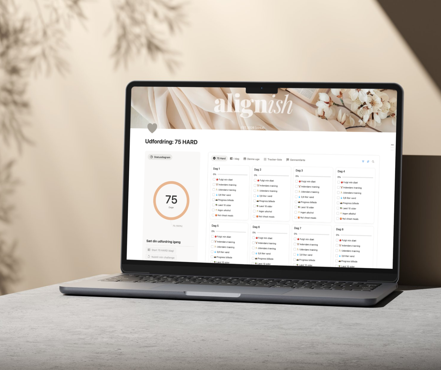 75 Hard Challenge Tracker