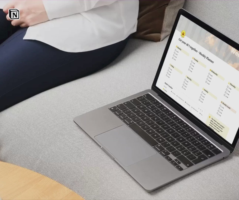 weekly planner notion template video